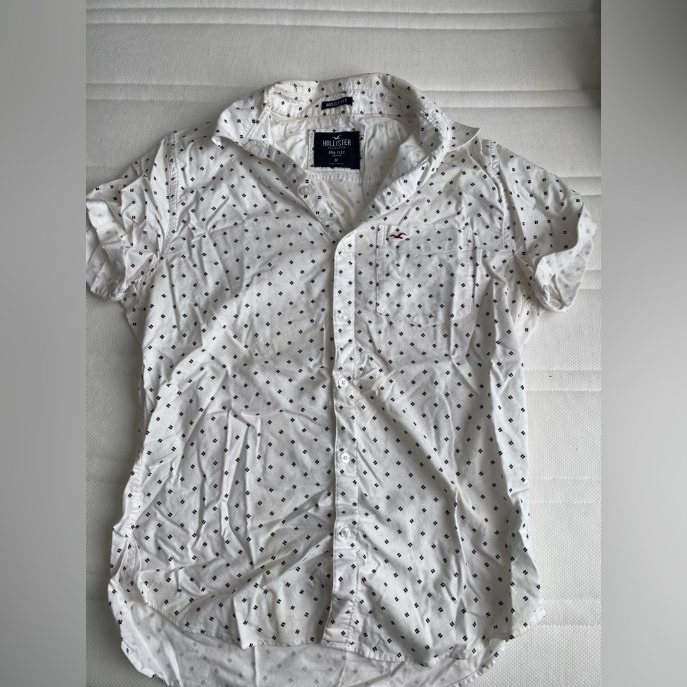 Hollister Muscle Collar White shirt